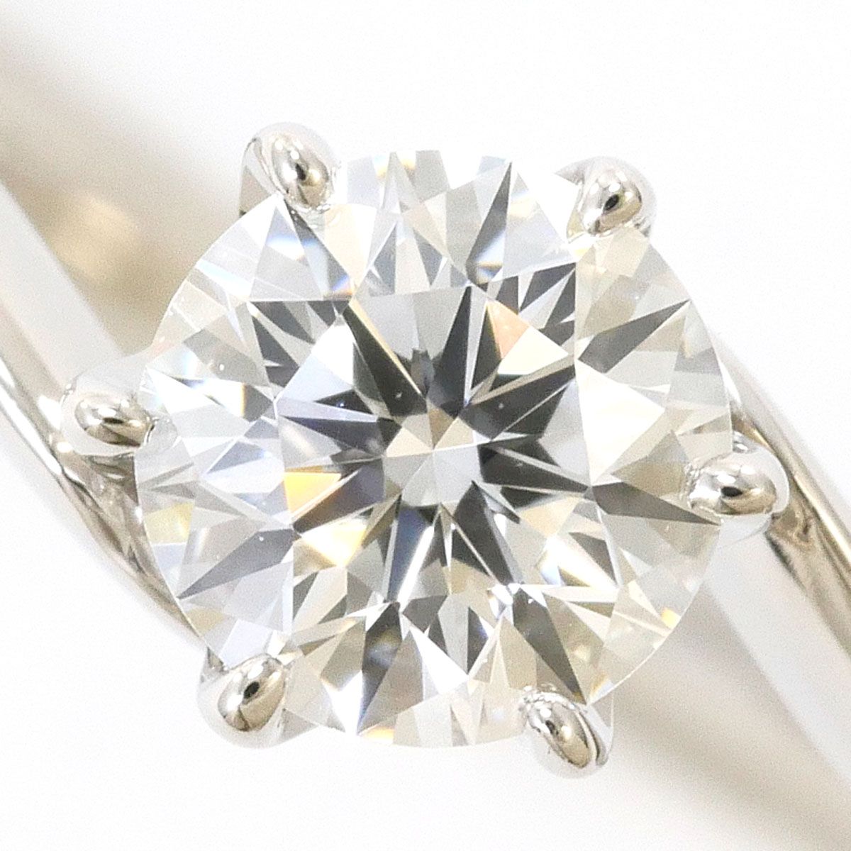 PT900/プラチナ リング・指輪 9号 ダイヤモンド 0.324 ct VVS2 鑑定書