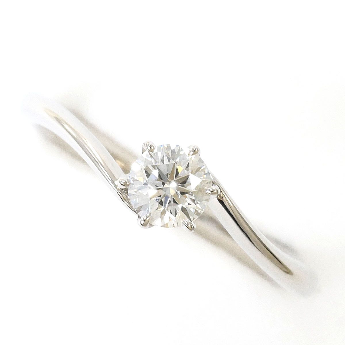 プラチナ　pt900 Ｖ字 ピンダイヤモンド　０.０３ct ９号 PT900/プラチナ リング・指輪 9号 ダイヤモンド 0.324 ct VVS2 鑑定書