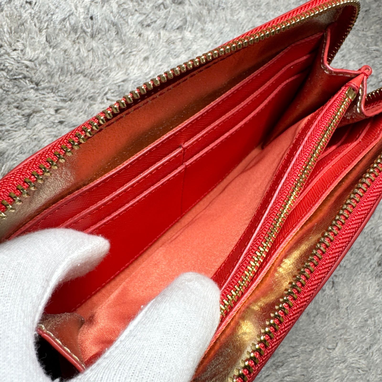 TORY BURCH トリーバーチ 長財布 ラウンドファスナー ゴールドロゴ 