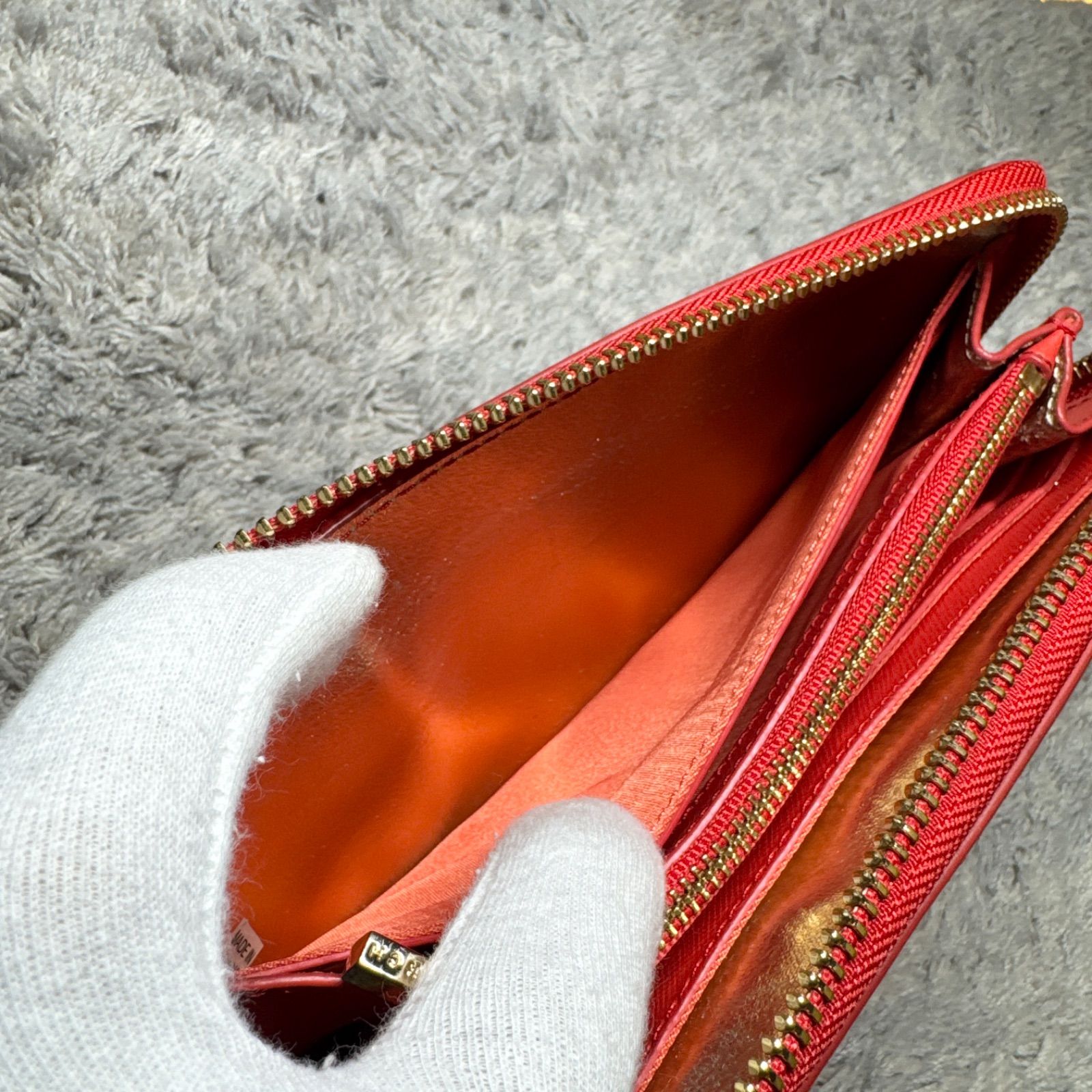 TORY BURCH トリーバーチ 長財布 ラウンドファスナー ゴールドロゴ 