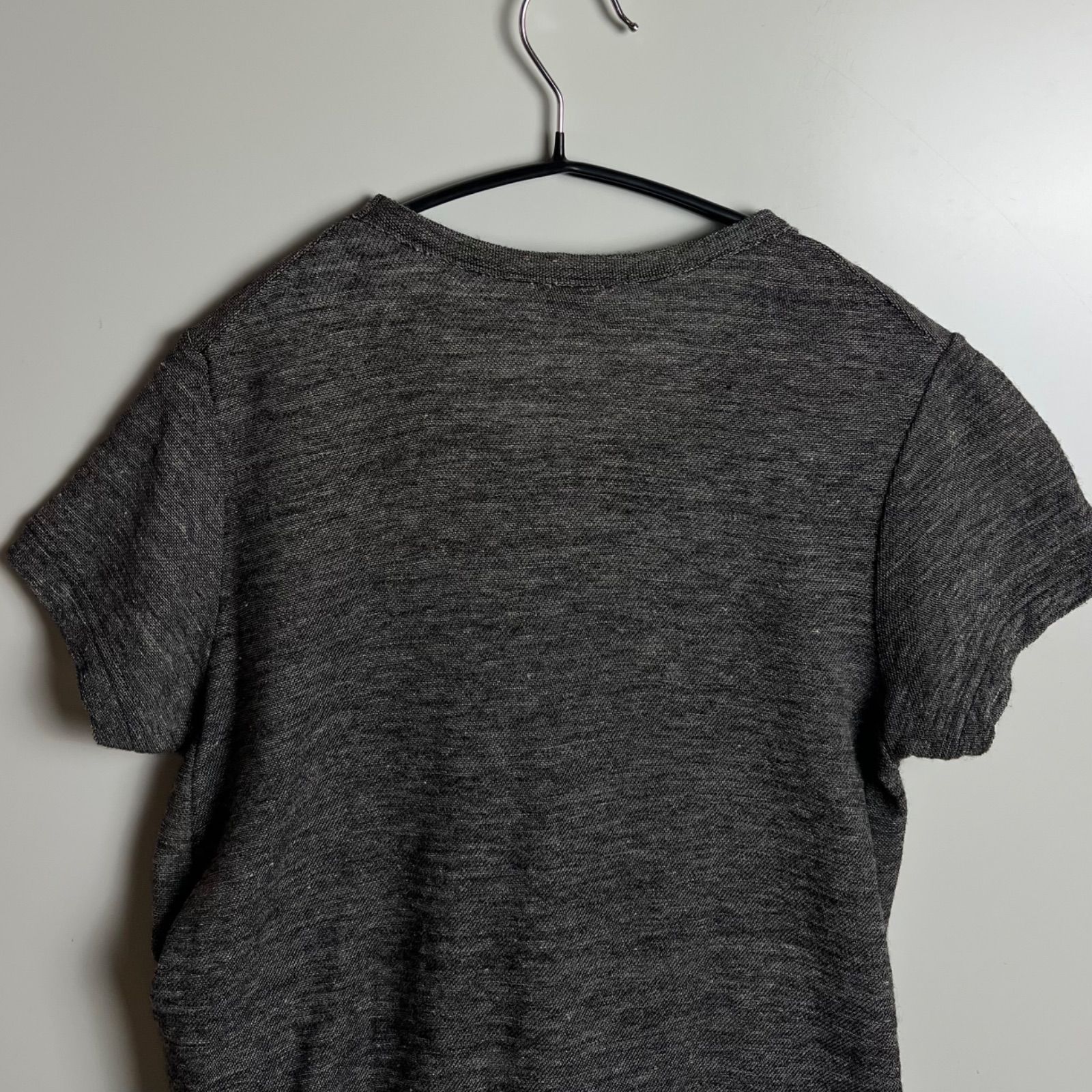 Y's yohji yamamoto archive W's linen docking Tee 2 YG-T58-360