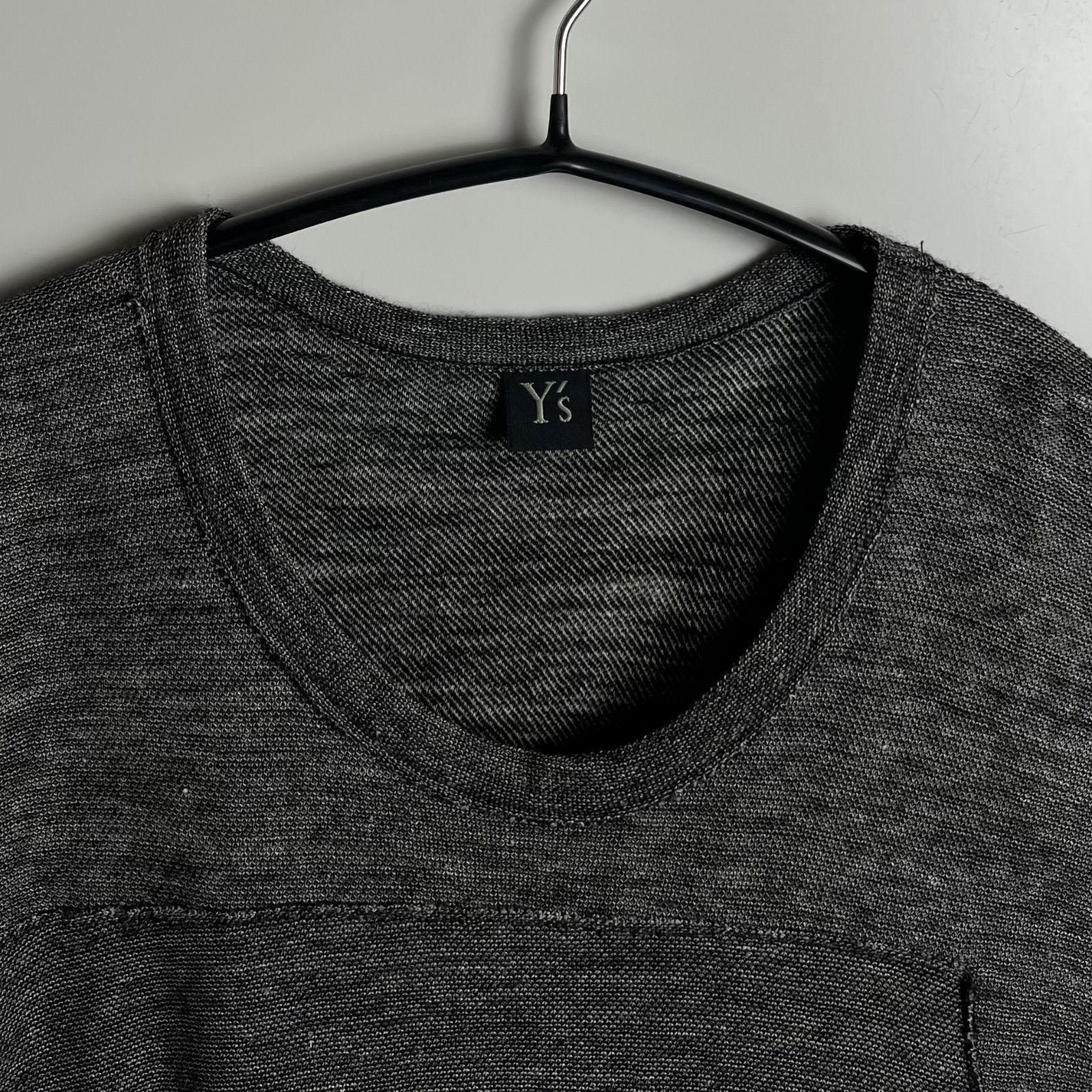 Y's yohji yamamoto archive W's linen docking Tee 2 YG-T58-360