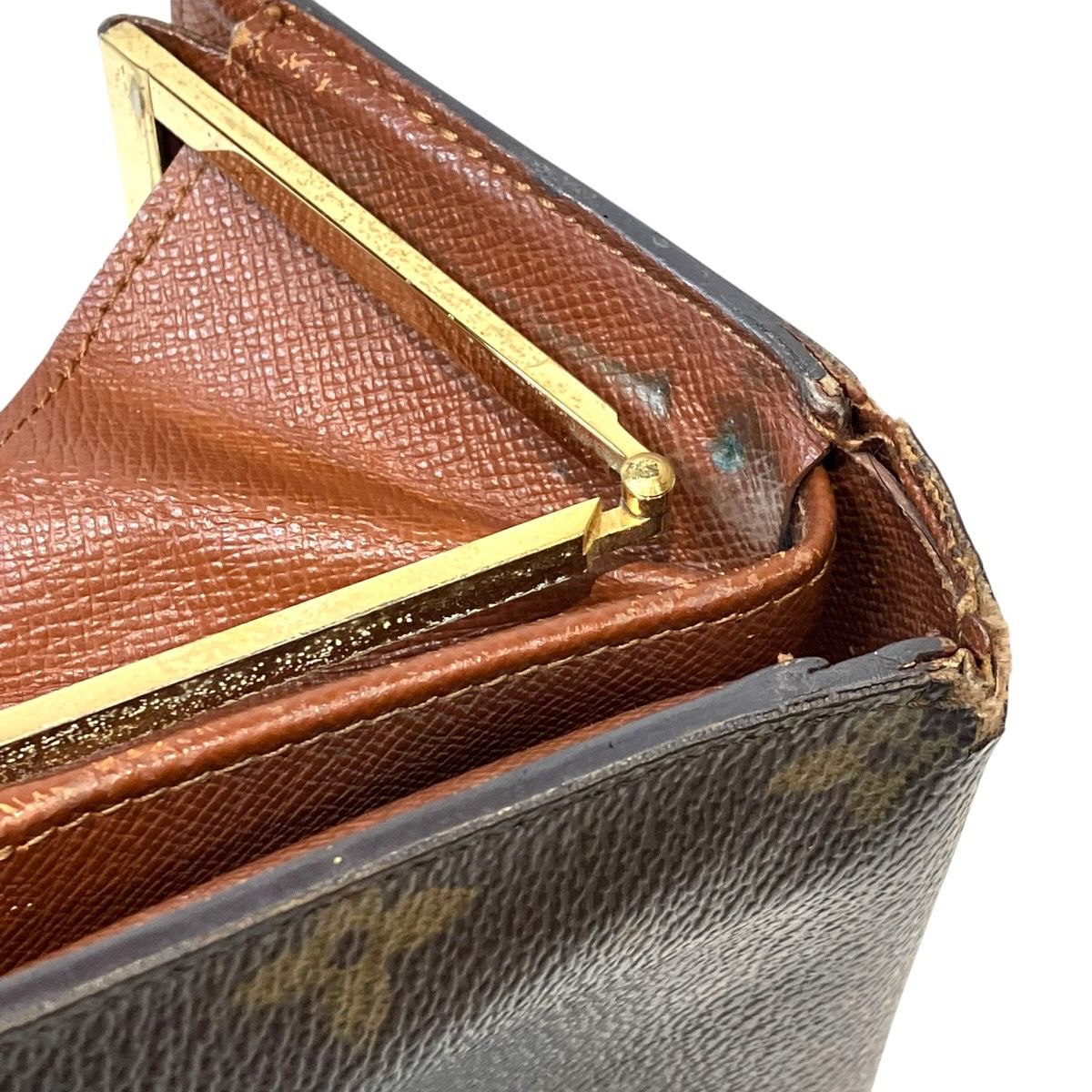 ルイ・ヴィトン LOUIS VUITTON モノグラム 二つ折り財布 レザー M61674 