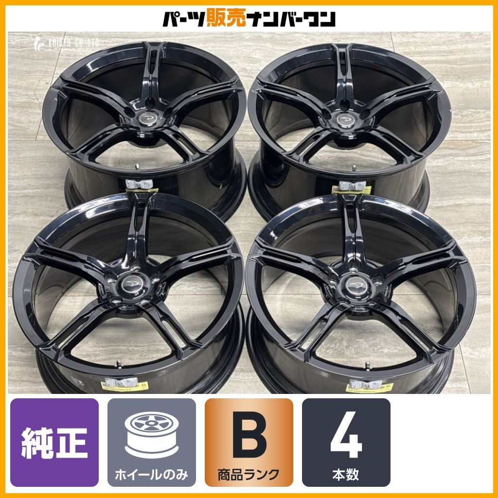 【鍛造 正規品】マクラーレン 650S 純正 19in 8.5J +40 20in 11J +40 PCD112 4本 空気圧センサー付属 ブラック塗装 McLaren 675LT流用