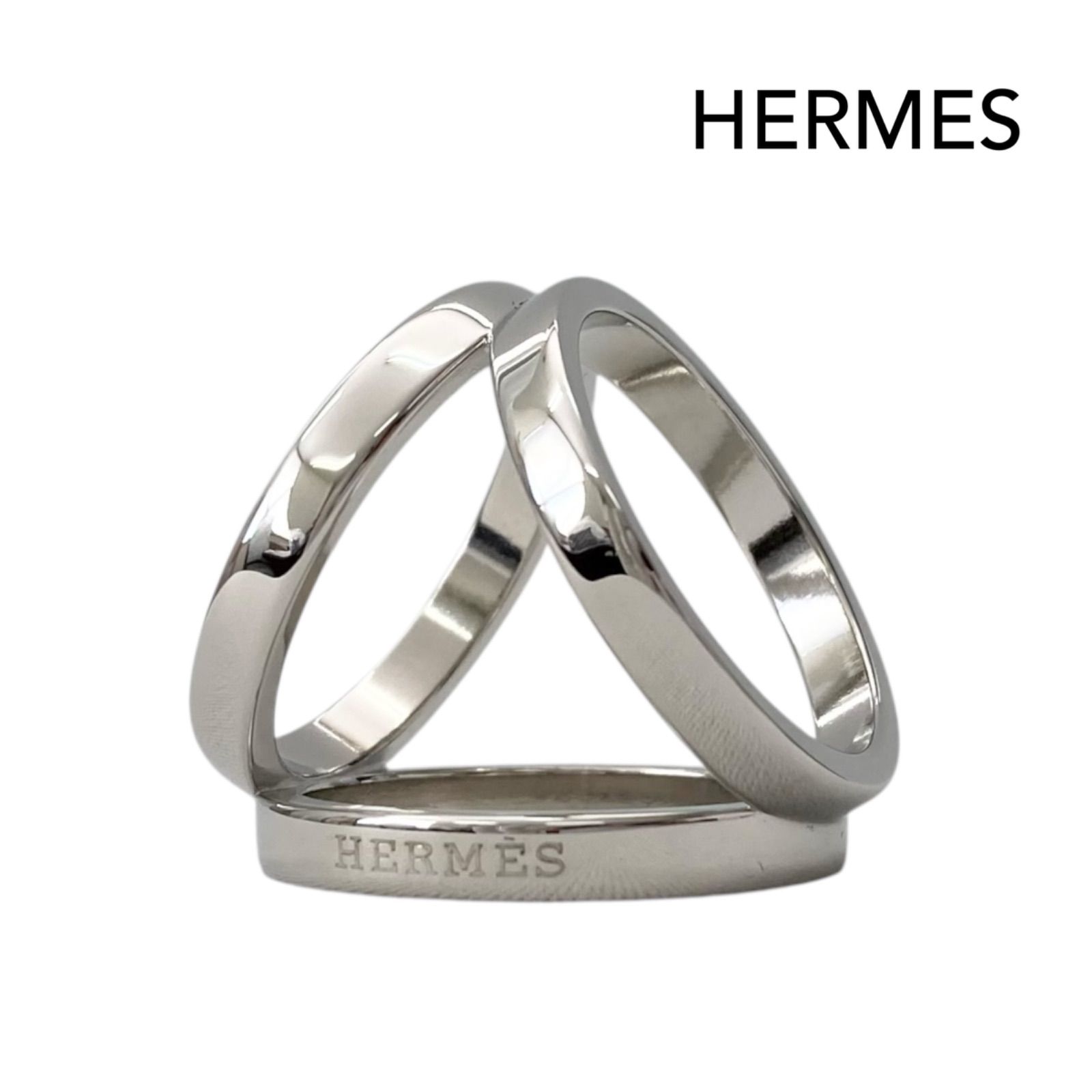箱付き】HERMES スカーフリング スカーフリング 90 トリオ 3連