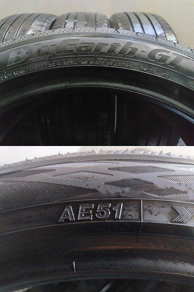 YOKOHAMA BluEarth-GT AE51 195/50R19 19インチ 夏タイヤ 4本 23年製 