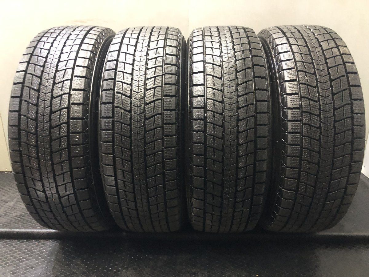 【走行短め】DUNLOP WINTER MAXX SJ8+ 225/55R19 19インチ スタッドレス 4本 25年製 ハリアー エクストレイル CX-8等　(VTK461)