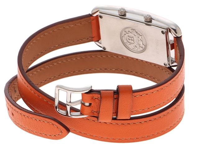 HERMES エルメス ケープコッド ドゥゾーン Wトゥール CC3.210 腕時計