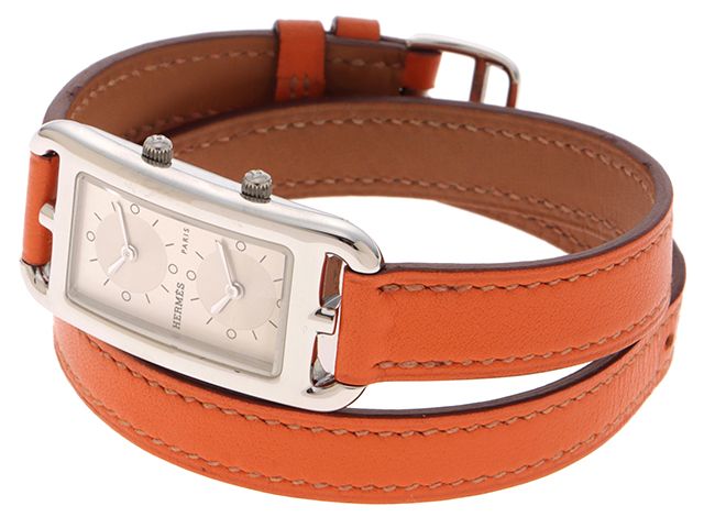 HERMES エルメス ケープコッド ドゥゾーン Wトゥール CC3.210 腕時計