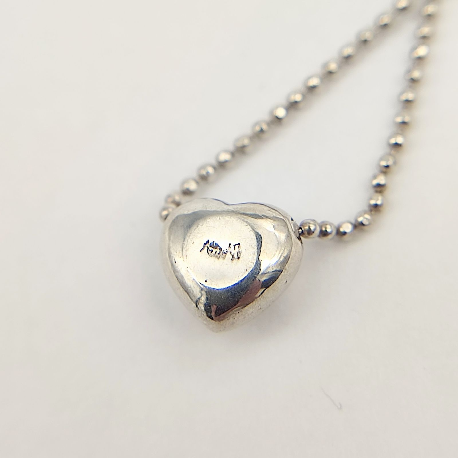 美品】AHKAH アーカー ハートネックレス SILVER K18×シルバー925 1P