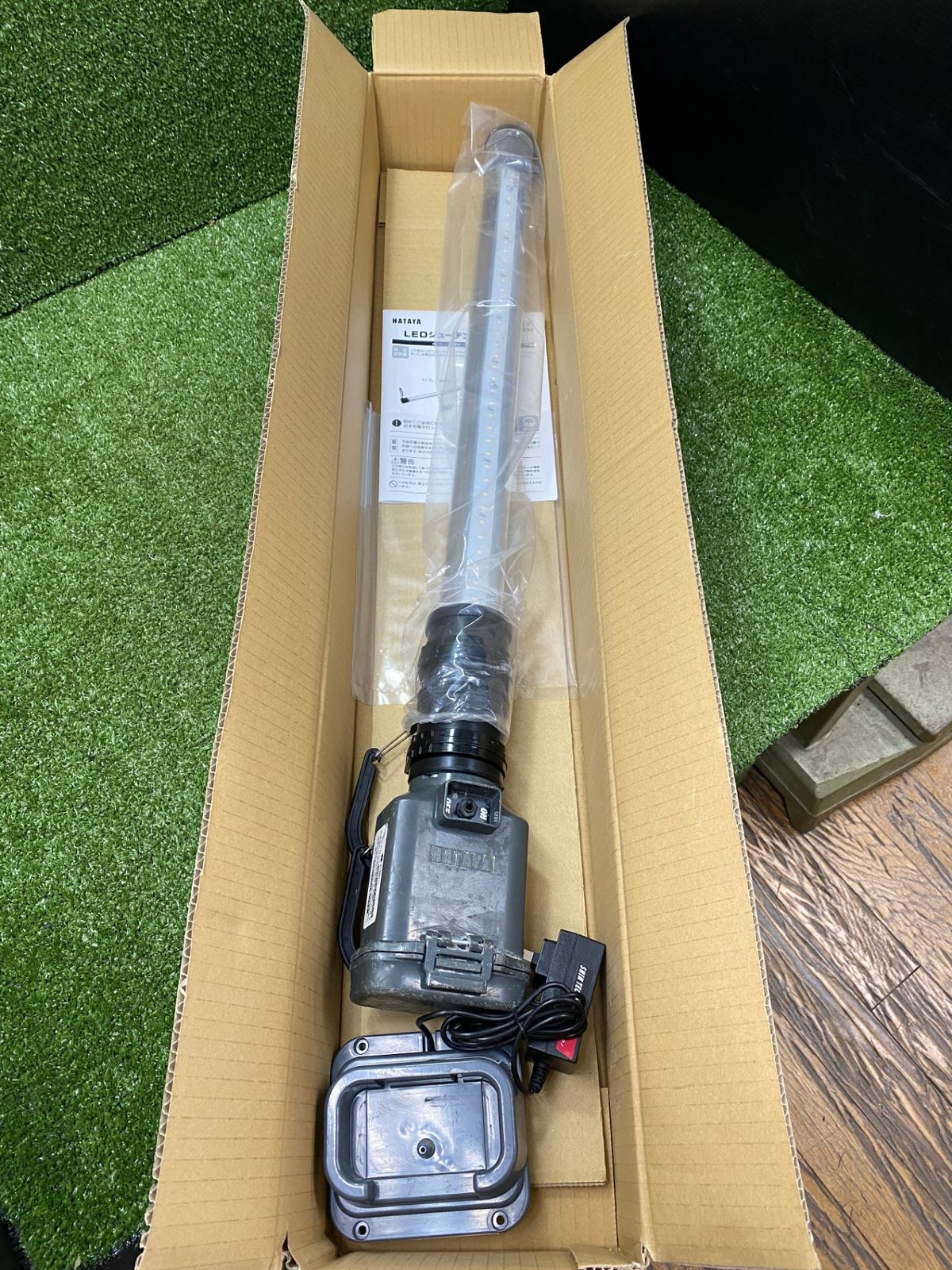 【中古品】【0902】ハタヤ LEDジューデンロングライト タイプS(カバータイプ:クリア) LSW-8B　ITYK9AY635H6