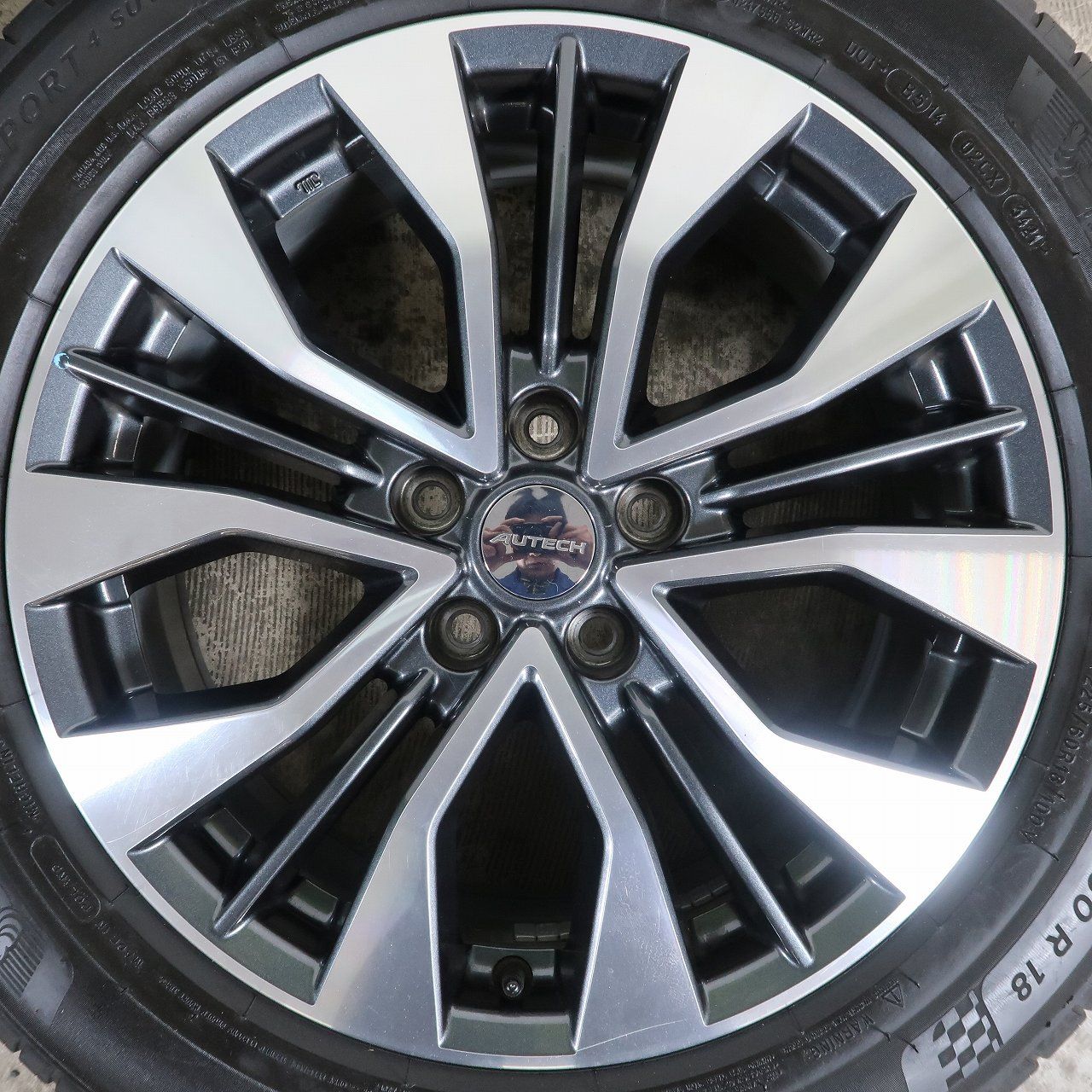 4本 日産 エクストレイル T32系 純正 AUTECH 18インチ 7J+45 5H PCD114 