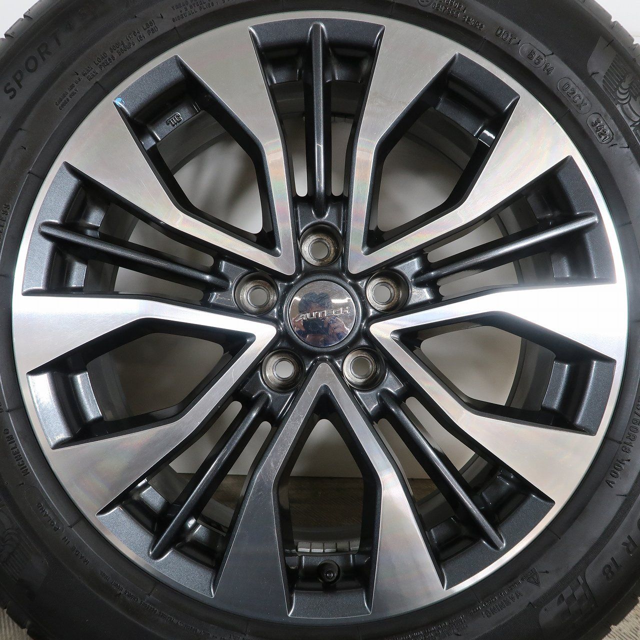 4本 日産 エクストレイル T32系 純正 AUTECH 18インチ 7J+45 5H PCD114
