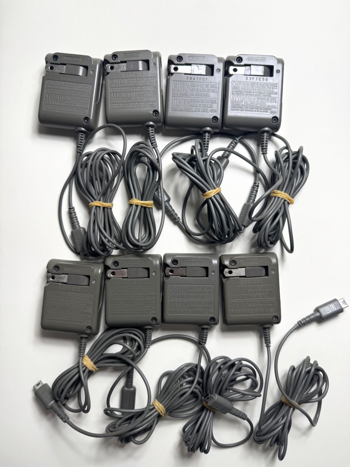純正】Nintendo DS Lite ACアダプター 充電器 8個セット 動作確認済み
