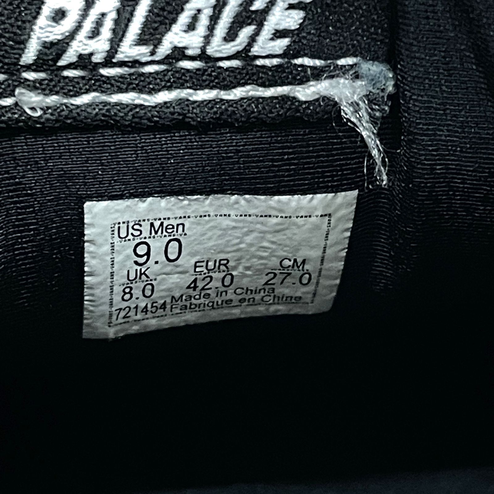 Vans×PALACE バンズ×パレス SKATEBOARDS スニーカー 27㎝ BLK/ブラック