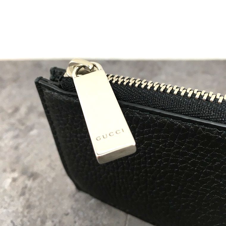 未使用品 GUCCI フラグメントケース 795286 ブラック レザー 箱付き