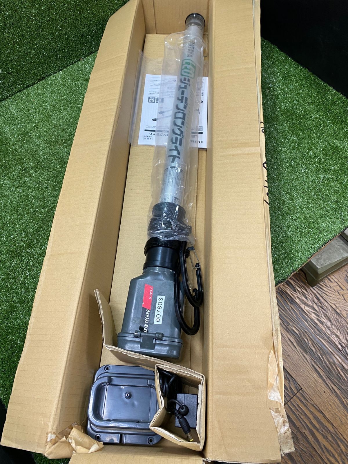 【中古品】【0902】ハタヤ LEDジューデンロングライト タイプS(カバータイプ:クリア) LSW-8B　ITDQOAA67PCG