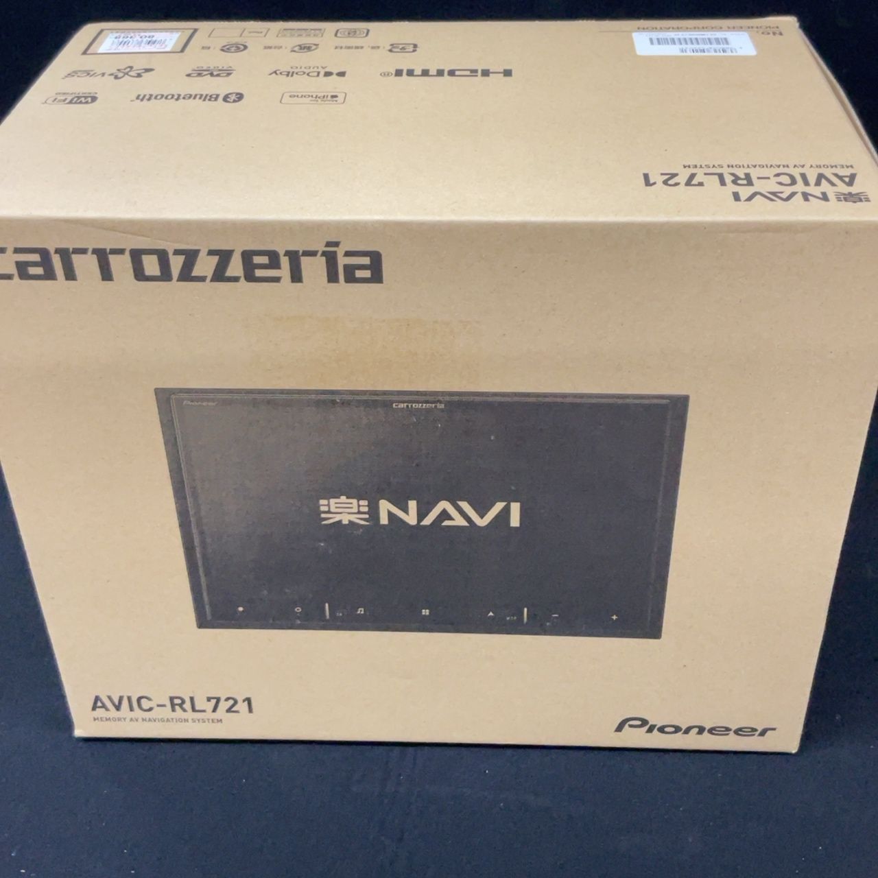 パイオニア カロッツェリア 楽ナビ AVIC-RL721 8V型HD メモリー 