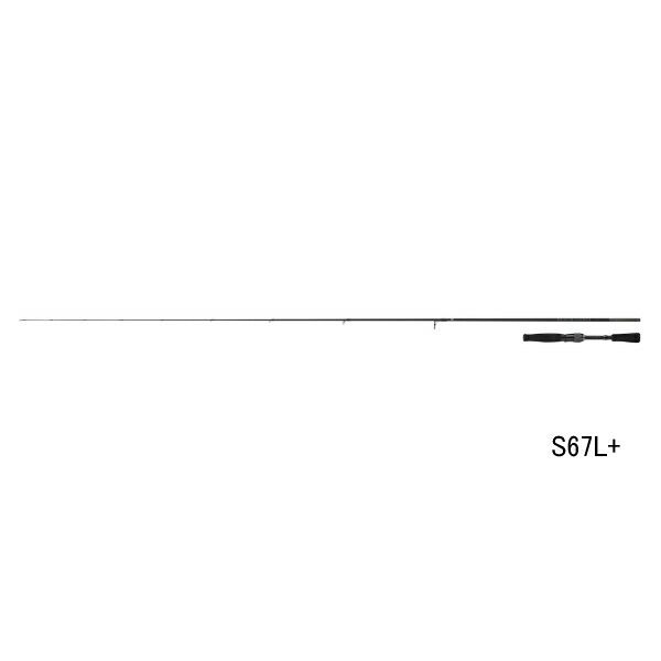 （26年2月新商品） ダイワ ブラックレーベル S67L+ （仕舞寸法 177cm） （保証書付） （大型1・代引と離島不可）