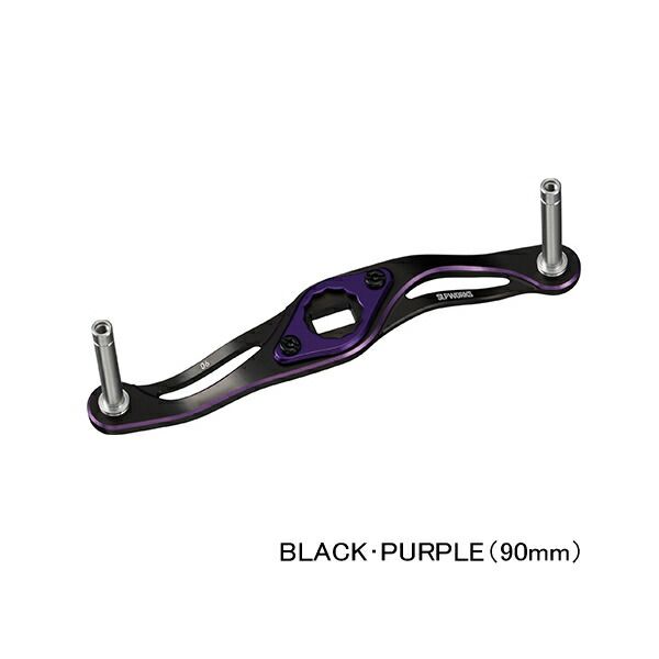（26年5月新商品） ダイワ SLPW MC クランク ハンドル 90mm ブラック／パープル （返品不可）