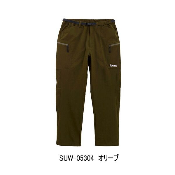 (26年5月新商品) サンライン フィッシングロングパンツ SUW-05304 オリーブ Lサイズ