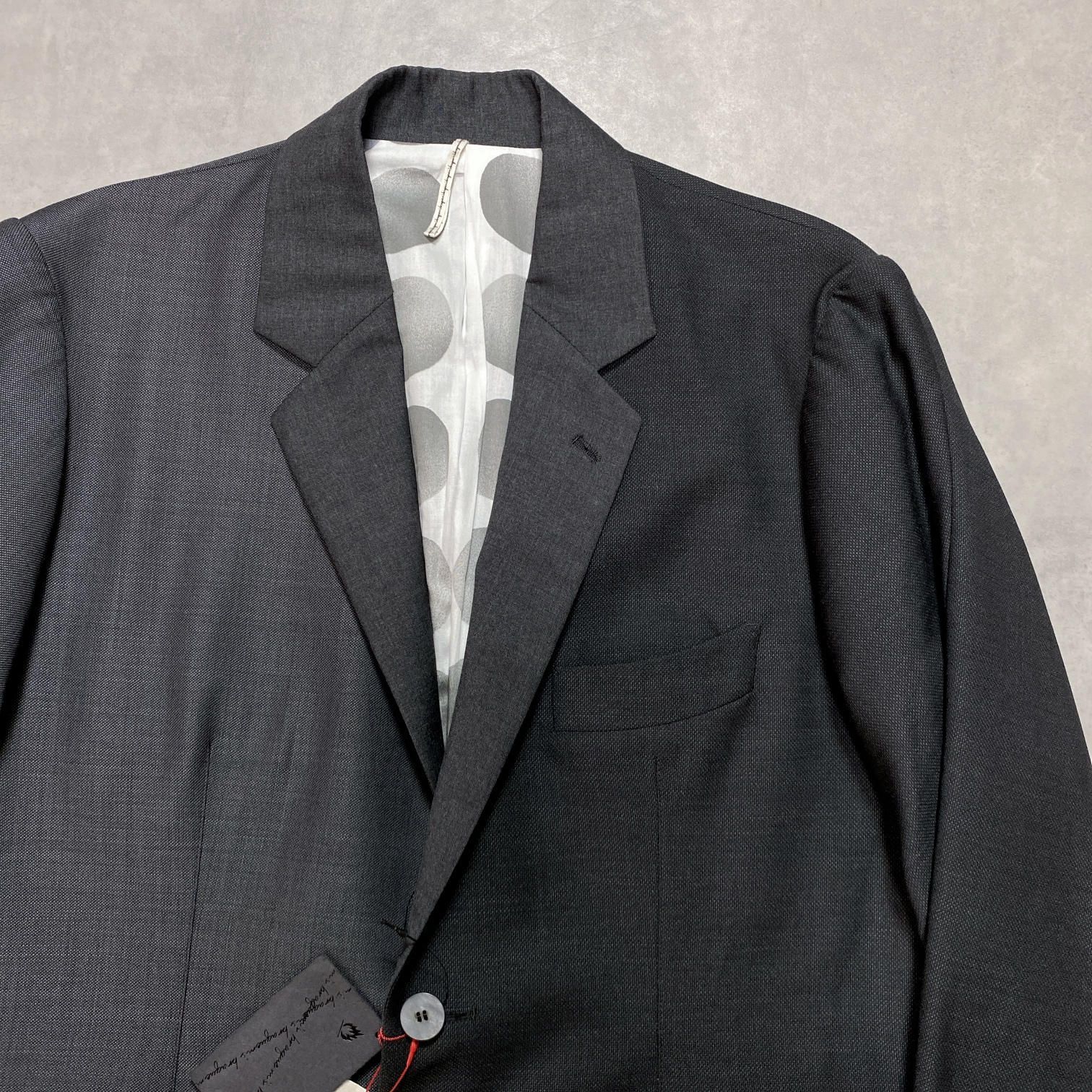 GQ5696◇m's braque：アシンメトリージャケット◇36◇グレー系 定価