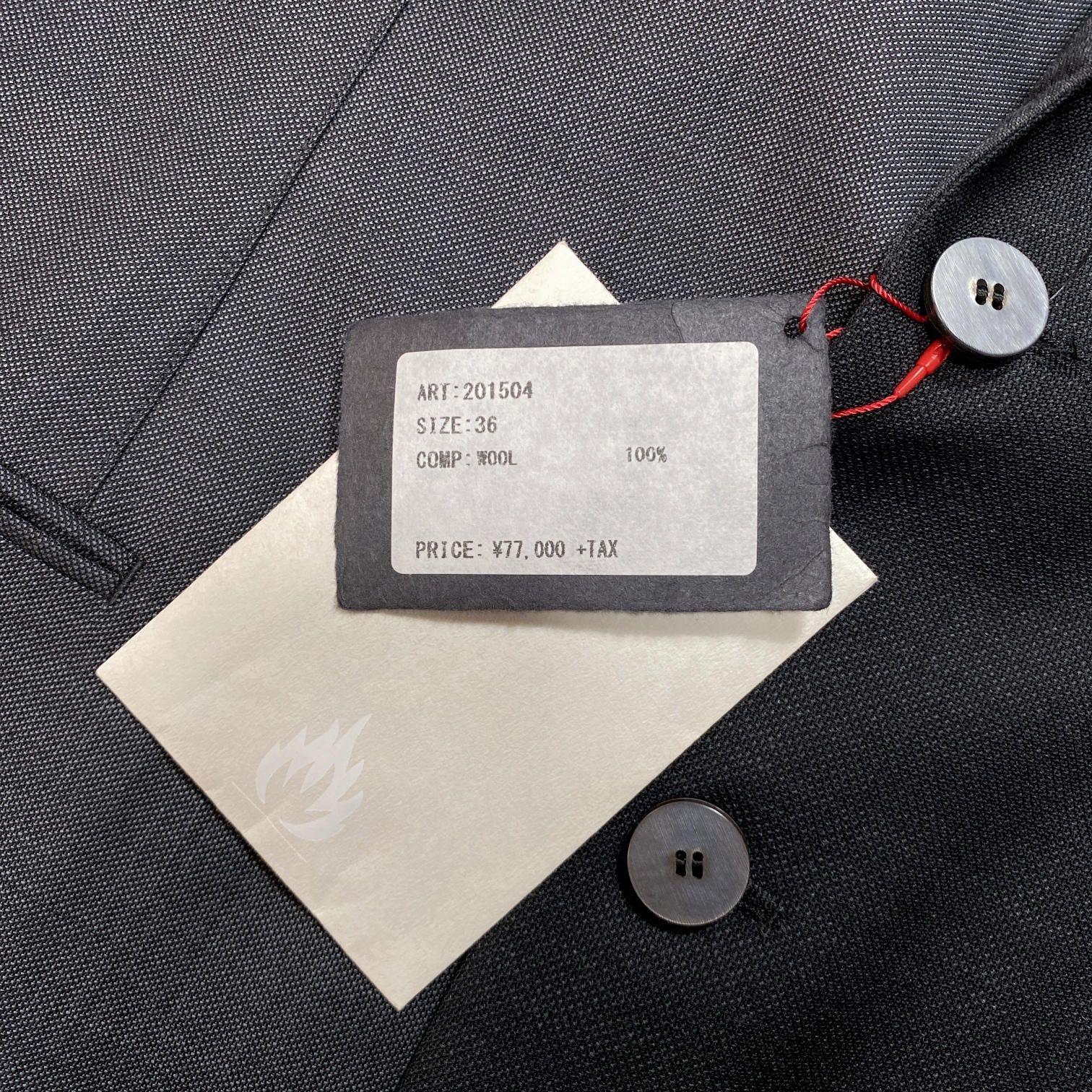 GQ5696◇m's braque：アシンメトリージャケット◇36◇グレー系 定価