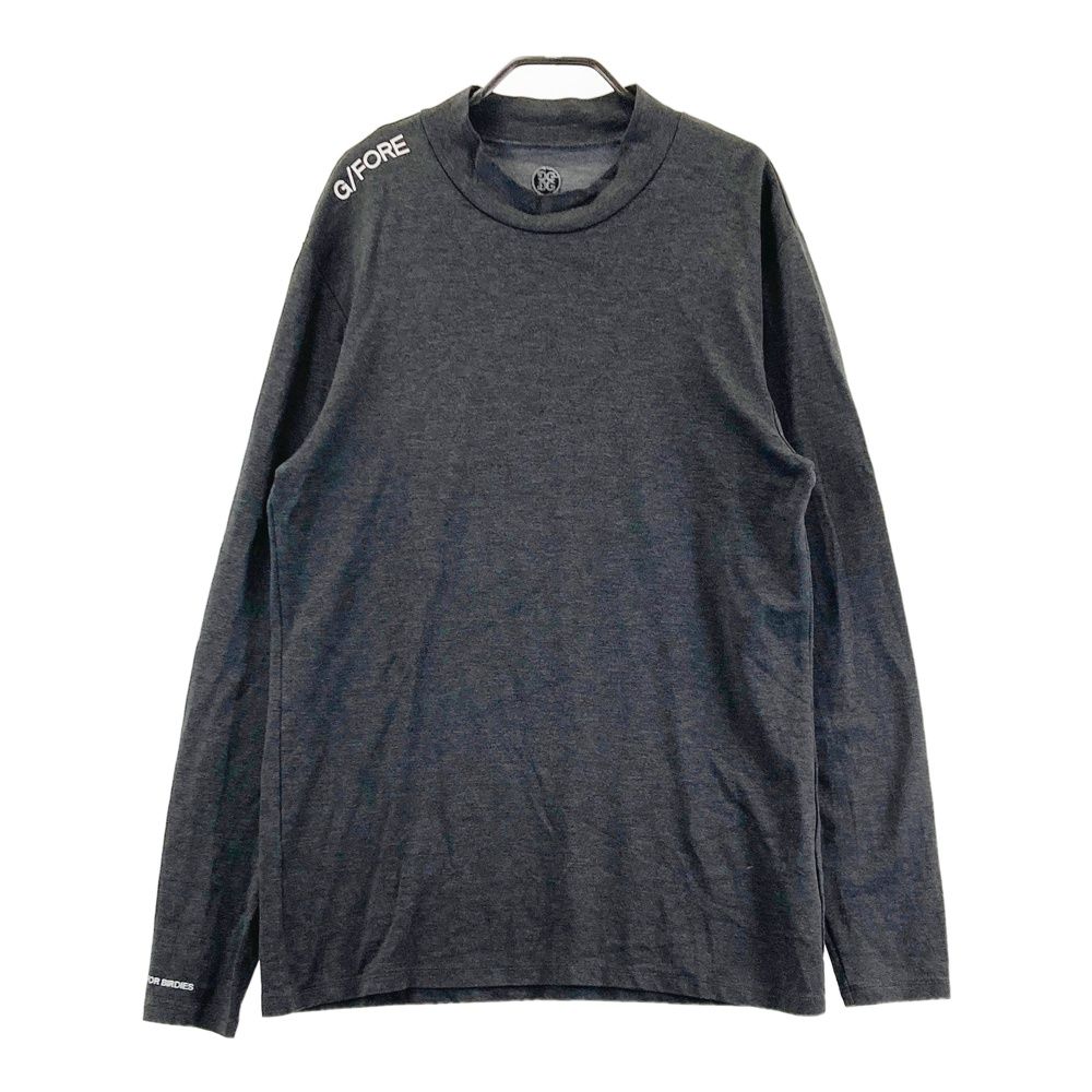 サイズ：3 G/FORE ジーフォア ハイネック 長袖Tシャツ グレー系