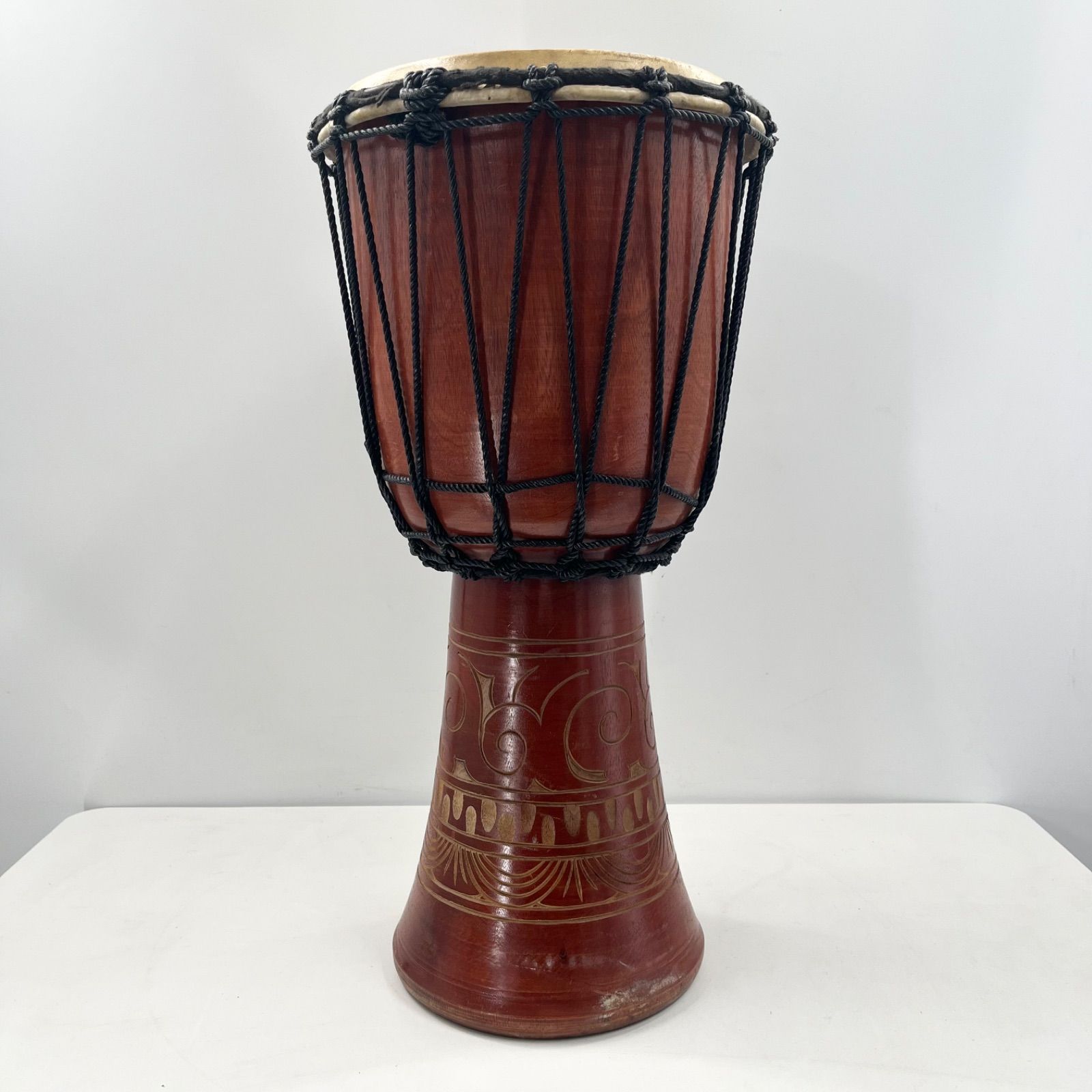 Djembe folk instrument percussion instrument hand drum African drum with case