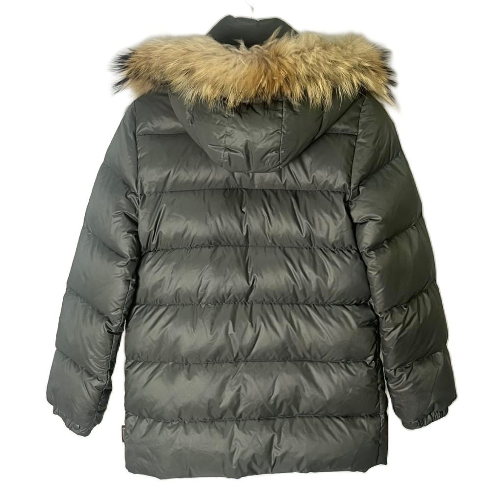 モンクレール MONCLER 茶タグ ダウンジャケット フード付き ファー 