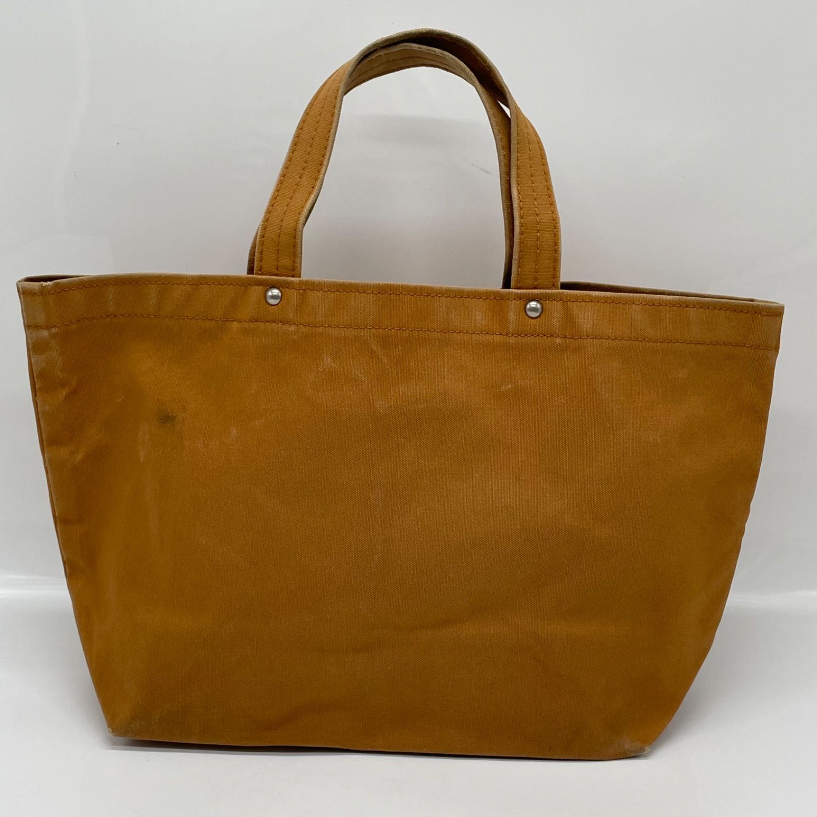 BN9097□一澤信三郎帆布 キャンバス トート 手さげ ブラウン - メルカリ