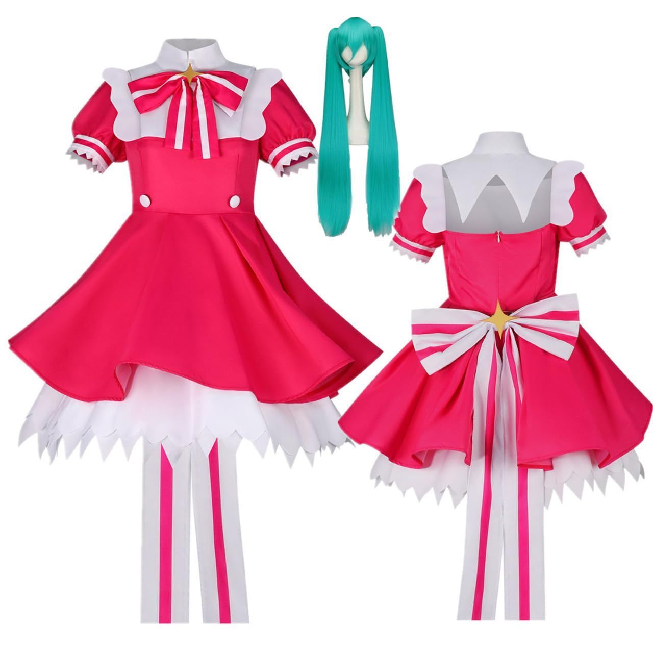 ミク コスプレ衣装 いますぐ輪廻 コスチューム ウィッグ付き 同人服 イベント 仮装 変装 cosplay ステージ服 文化祭 漫遊展 ハ