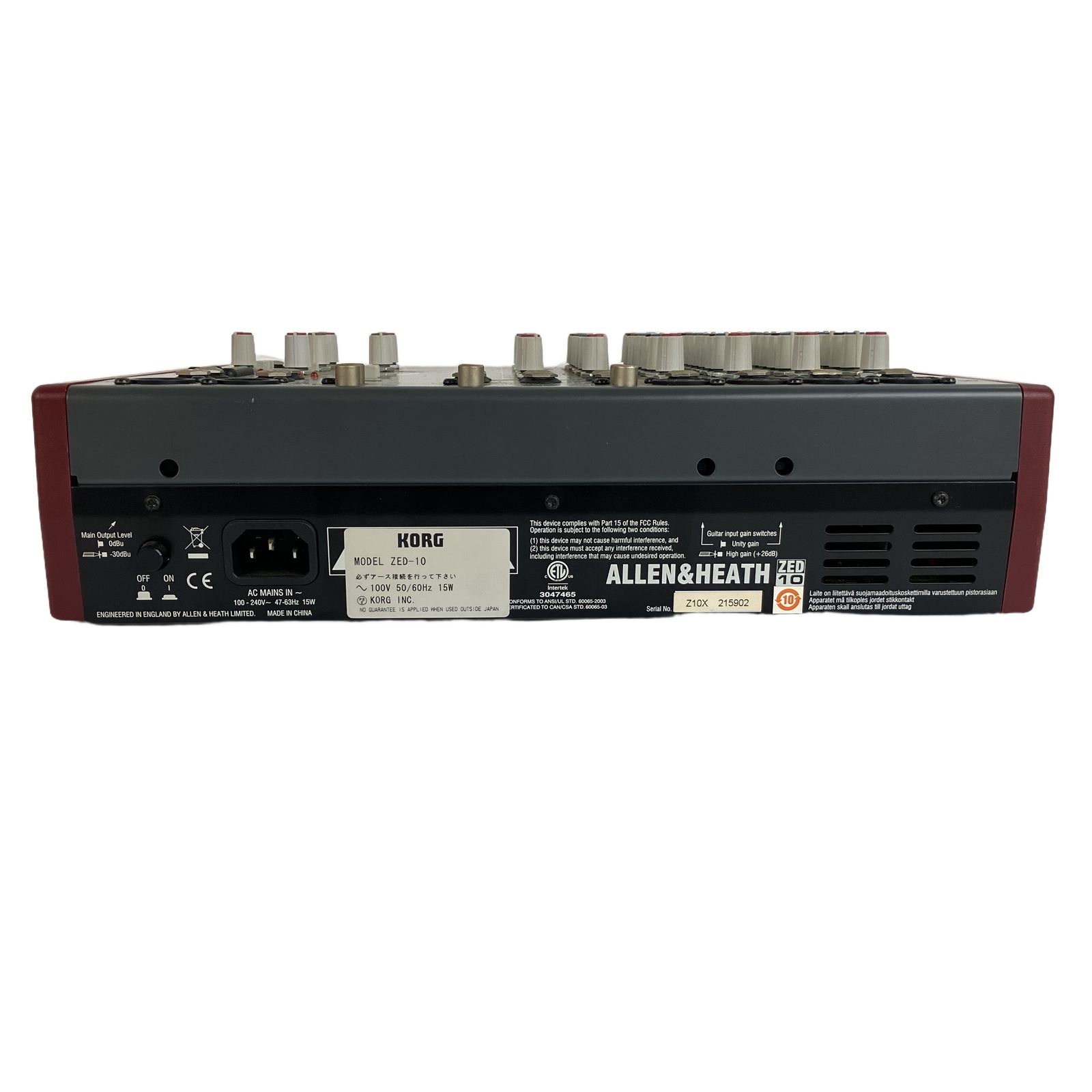 KORG ALLEN & HEATH ZED-10 ミキサー コルグ 音響機器 中古 Y11320561