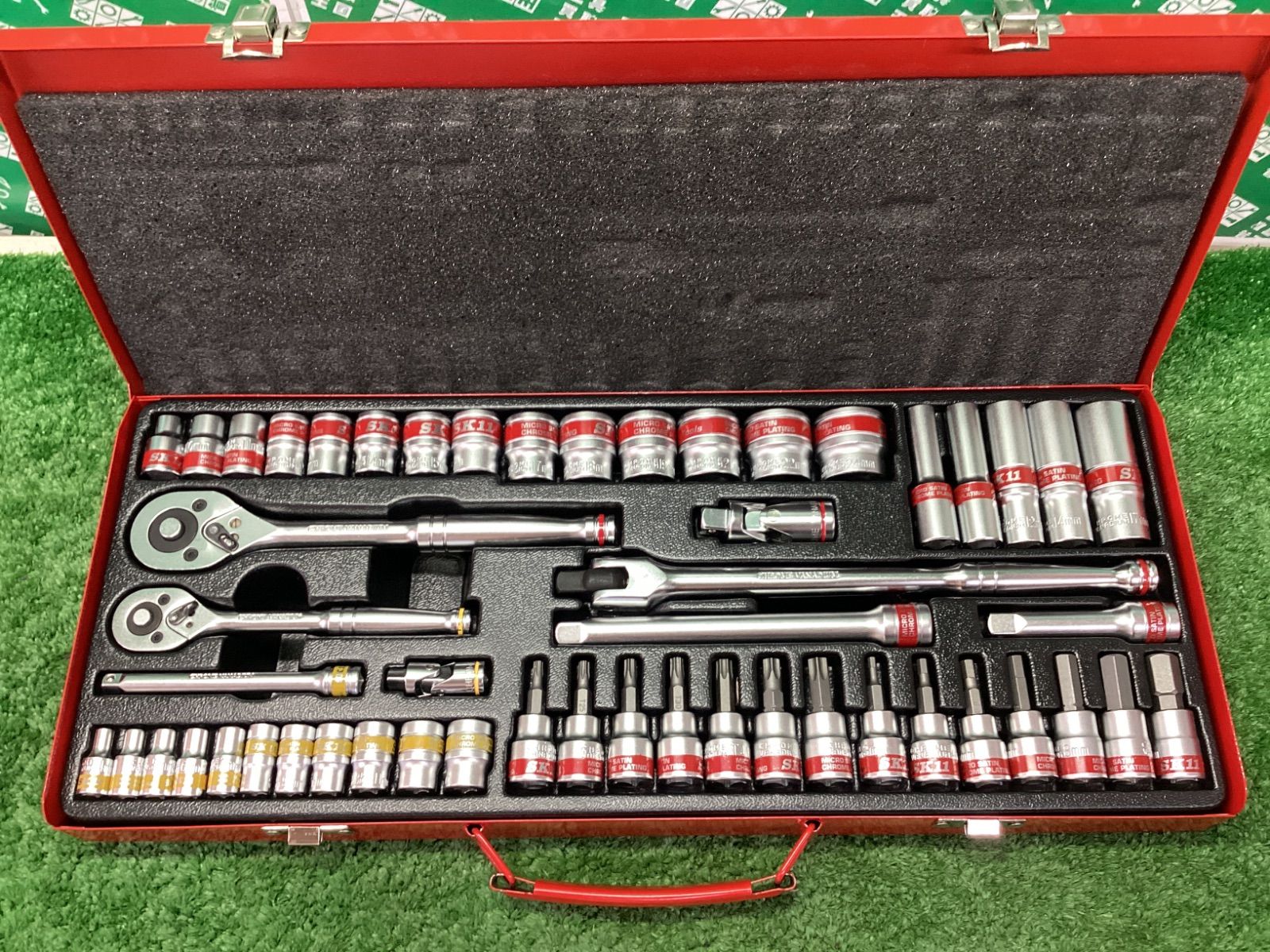 【美品】SK11 ソケットレンチセット TS-2352M 差込角:6.3mm 9.5mm 52点 / ITA8NP3EIYJW