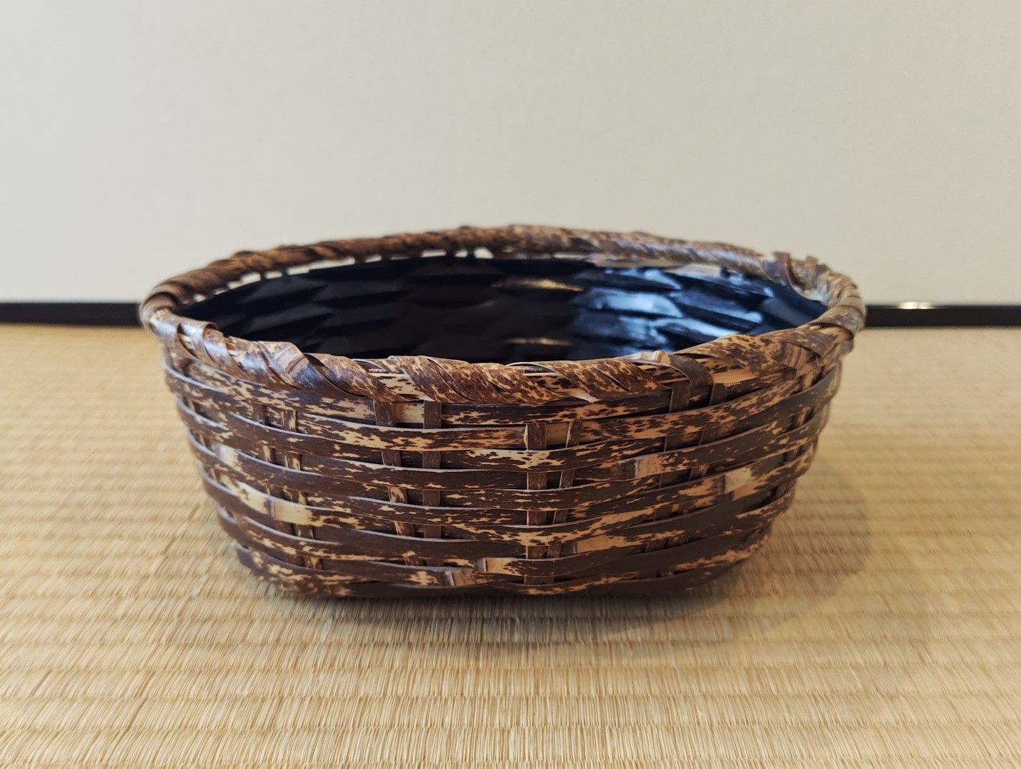 【逢絢亭・新品】茶道具 水屋道具 炭点前道具 炭斗 さざえ籠炭斗 風炉用 木製 紙箱入り
