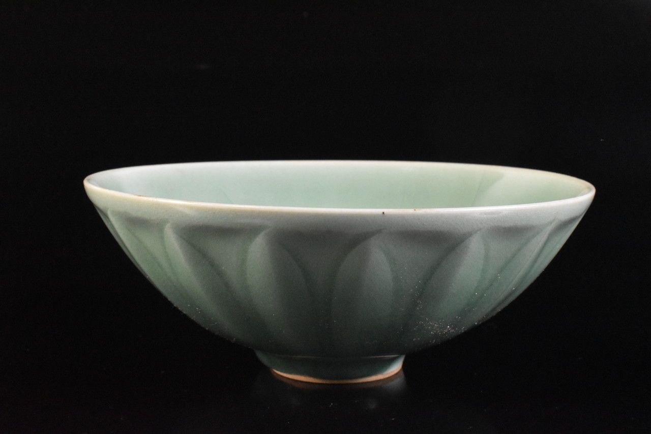【雲】某収集家買取品 中国古玩 青磁茶碗 古美術品(茶道具) T8441