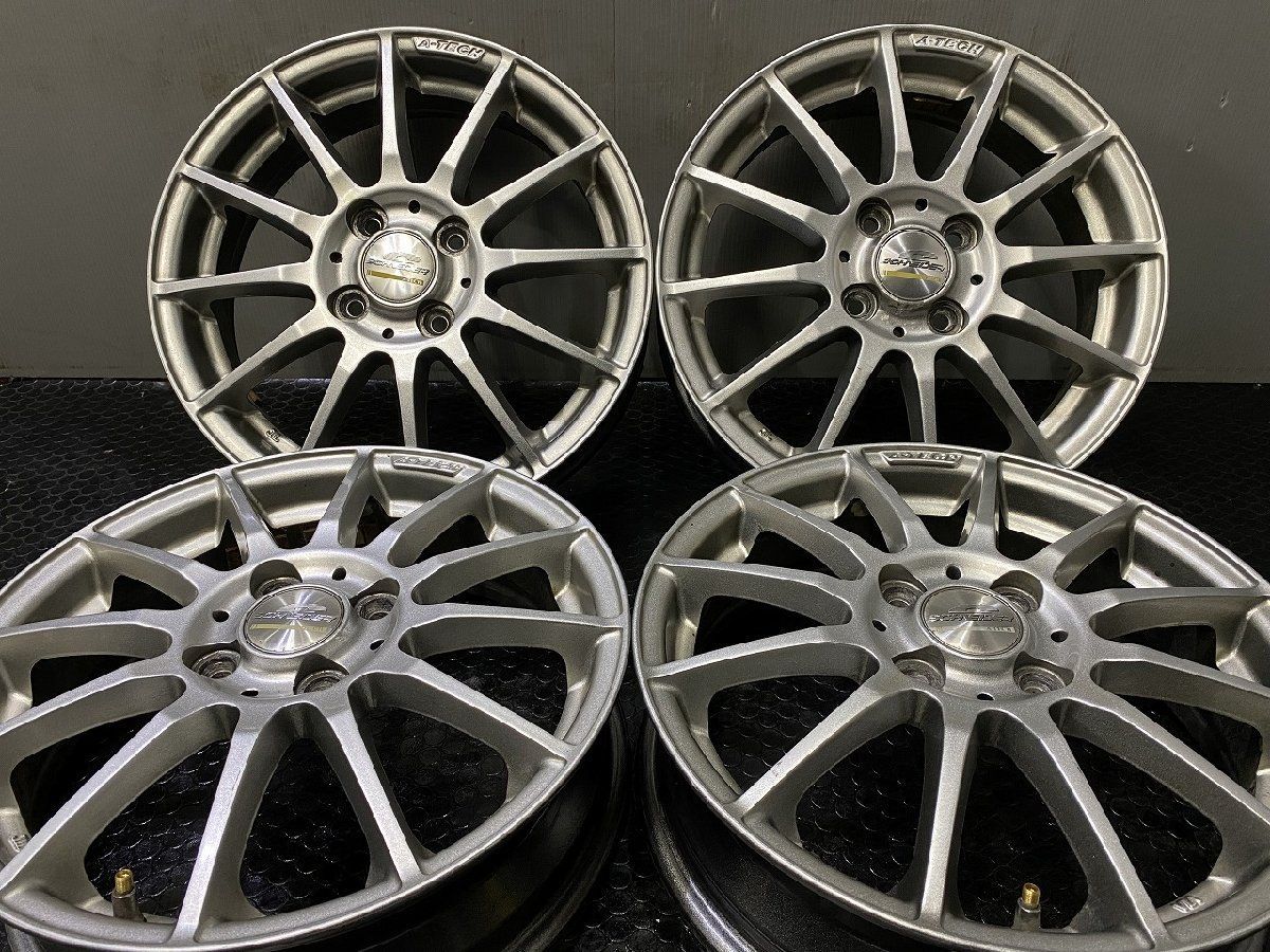 A-TECH SCHNEIDER エーテック シュナイダー 15インチ 4本 4.5J4HPCD100+45 ハスラー デリカミニ キャスト N-BOX スペーシア等　(VHH573)