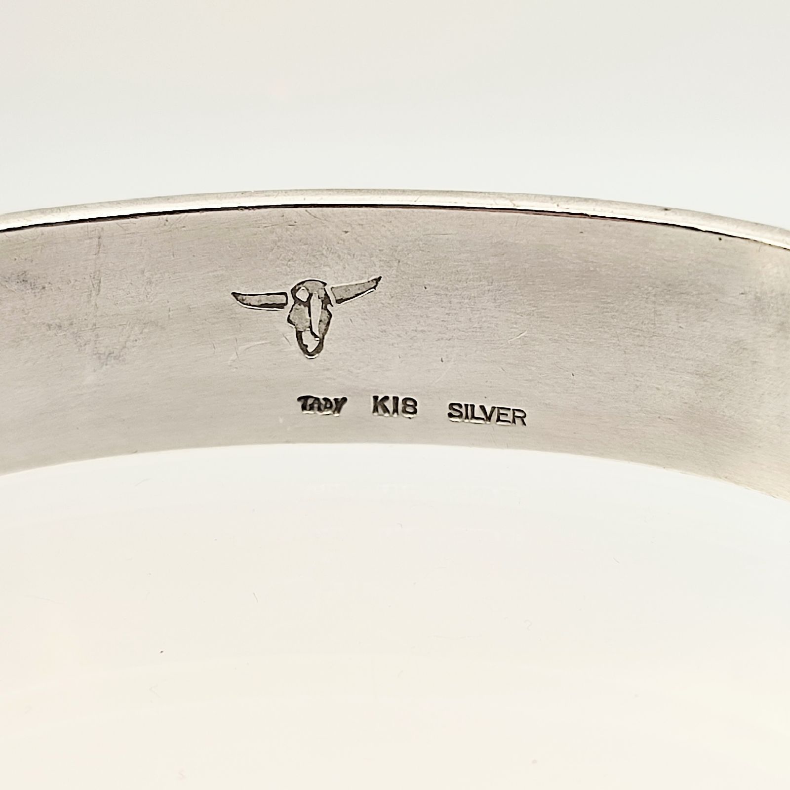 美品】TADY&KING タディアンドキング ロングホーン 平打ちバングル