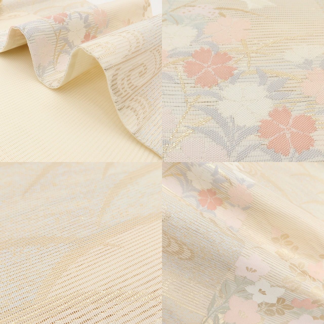 百華❀Y5039◇新品 正絹 撫子桔梗 流水 萩 夏着物 絽 夏袋帯 - メルカリ