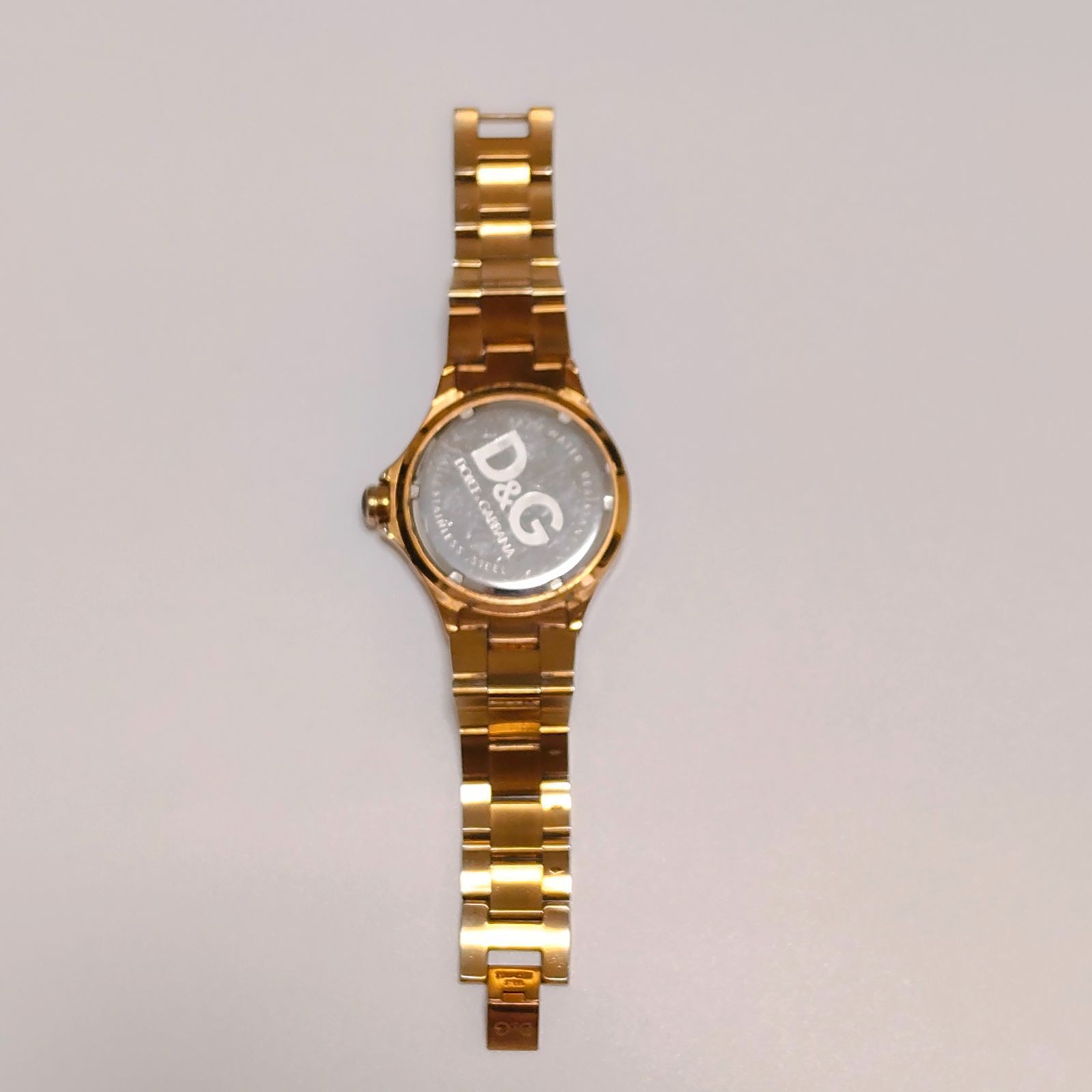 D&G DOLCE&GABBANA メンズ腕時計 42mm ゴールド ブラック クォーツ