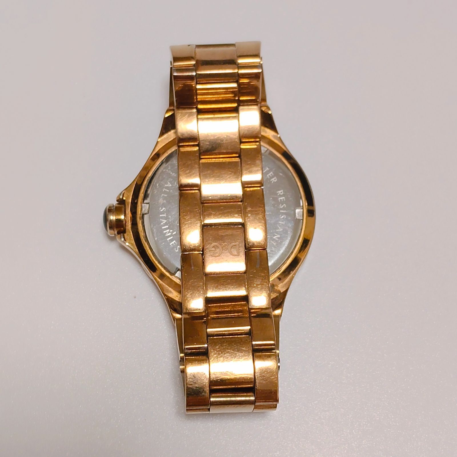 D&G DOLCE&GABBANA メンズ腕時計 42mm ゴールド ブラック クォーツ
