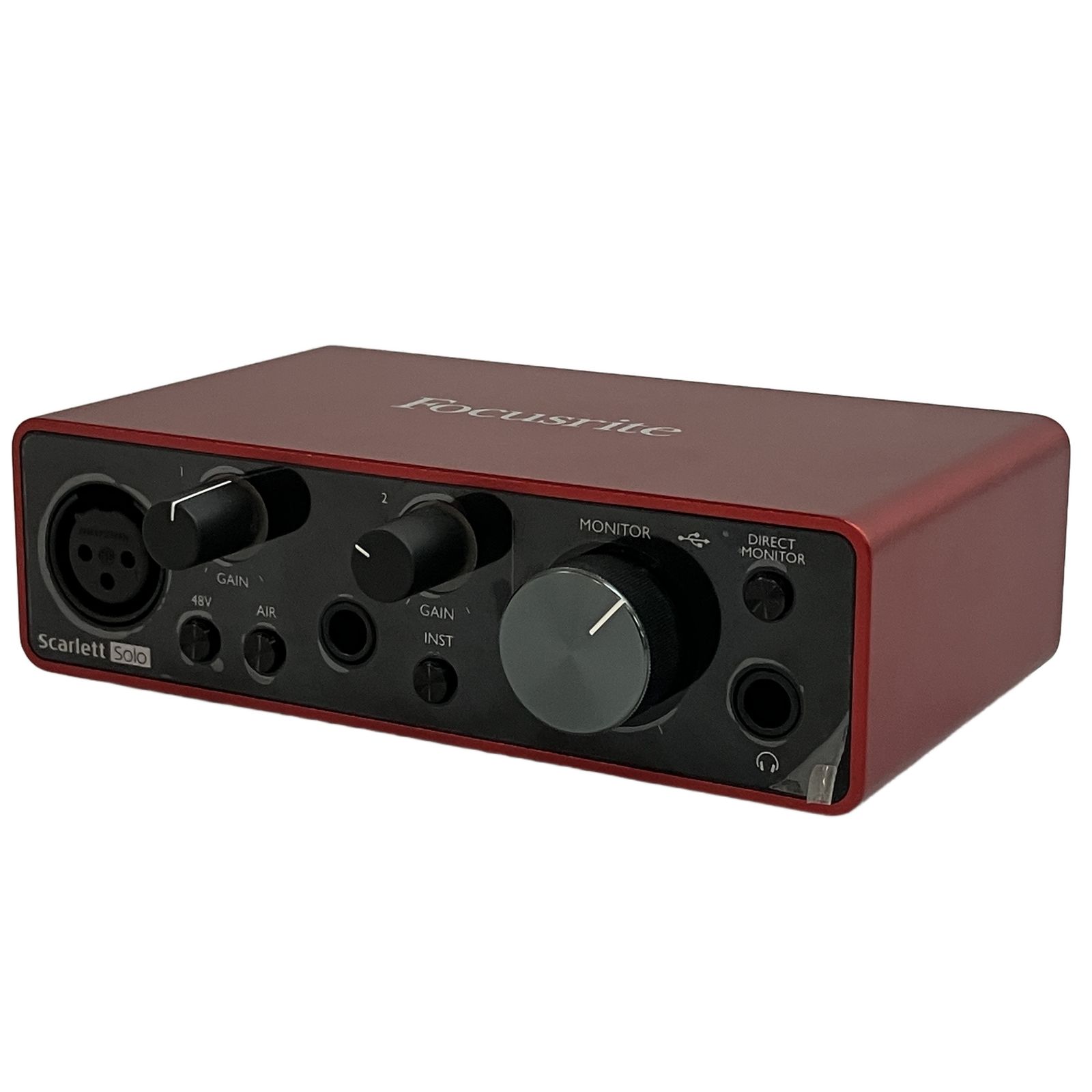 Focusriteフォーカスライト scarlet solo gen3 インターフェース