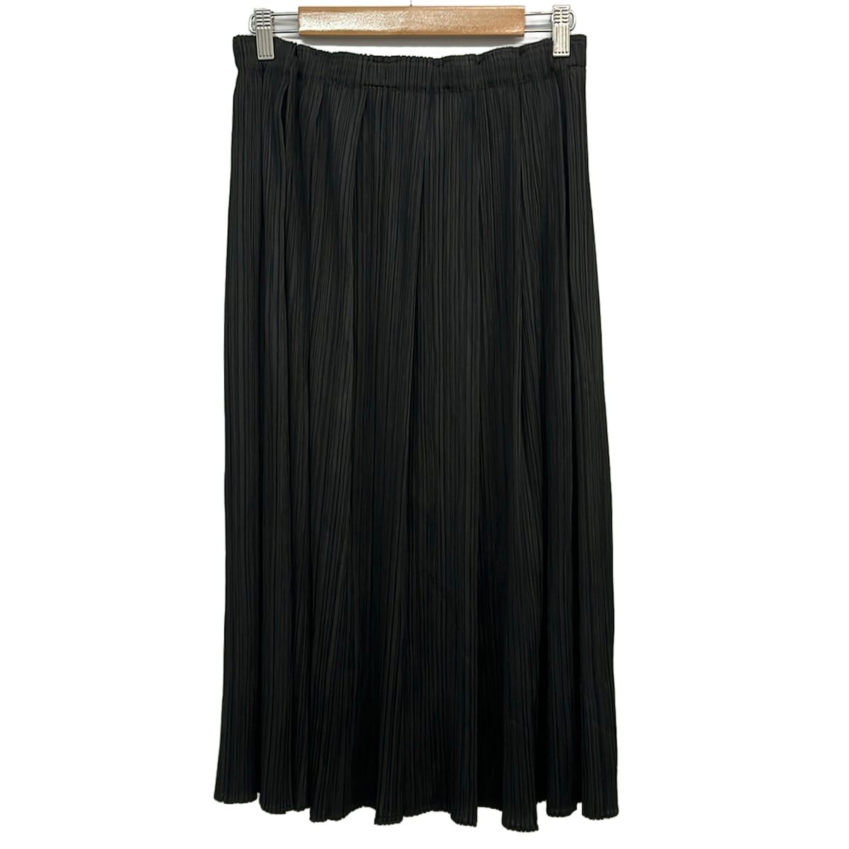 PLEATS PLEASE ロングスカート サイズ1 ブラック PLEATS PLEASE(プリーツプリーズ) ロングスカート サイズ4 XL