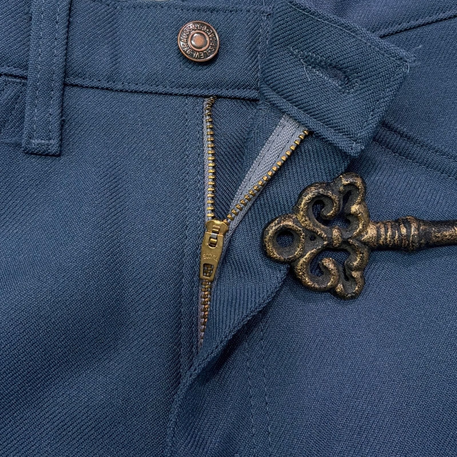 デッドストック 90s LEVIS リーバイス 517 スタプレ パンツ 青 W33 