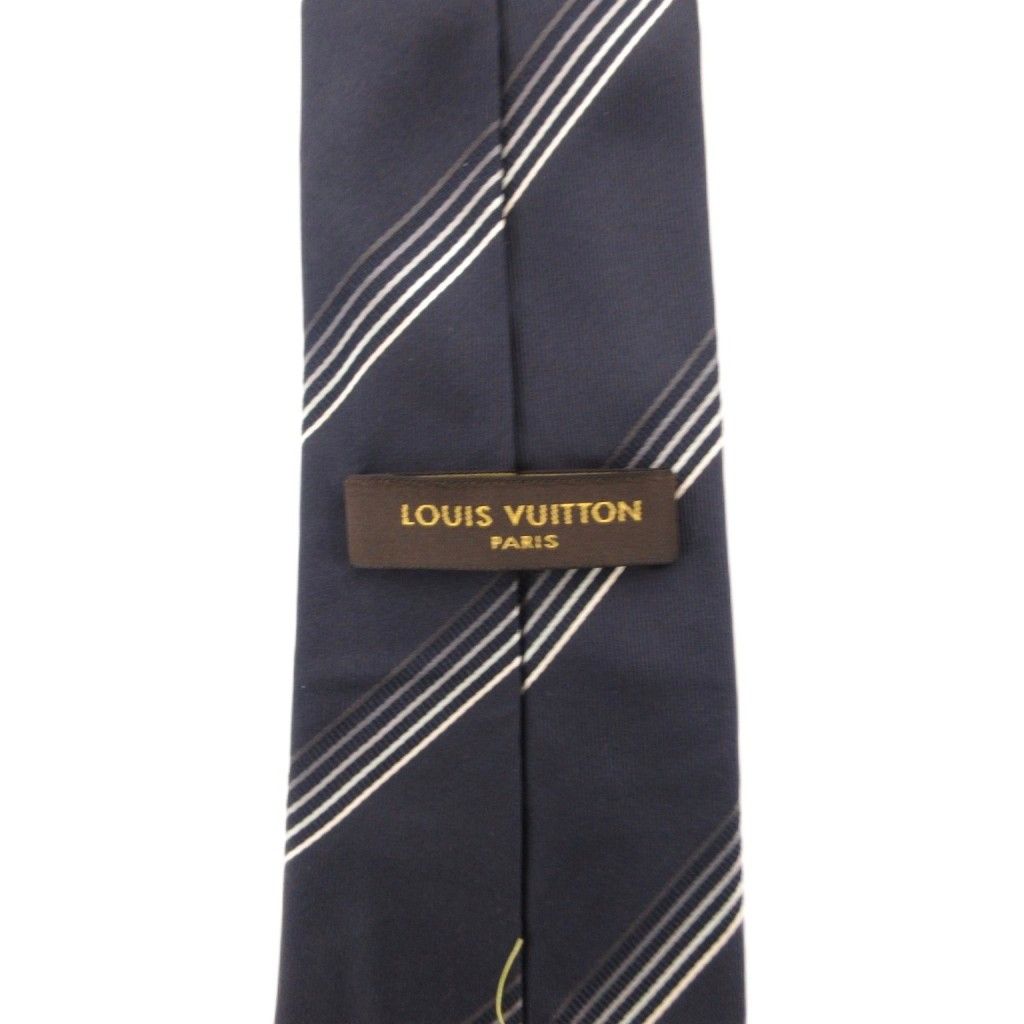 ルイヴィトン LOUIS VUITTON ネクタイ 絹 シルク レジメンタル