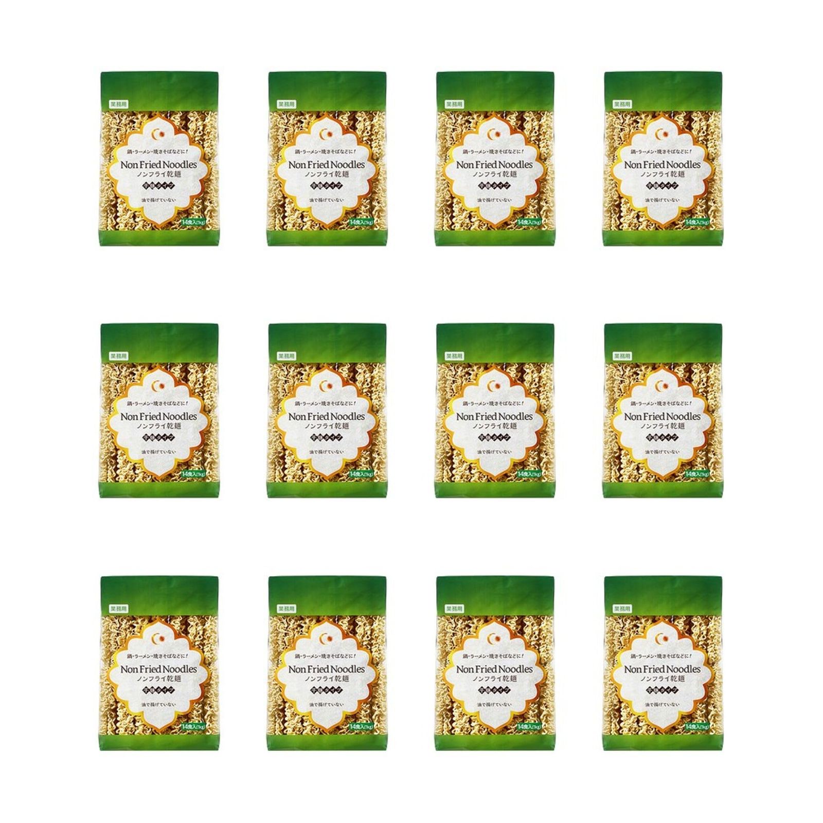 食品 Vandro ノンフライ乾麺 1kg (14食分) ×12 袋