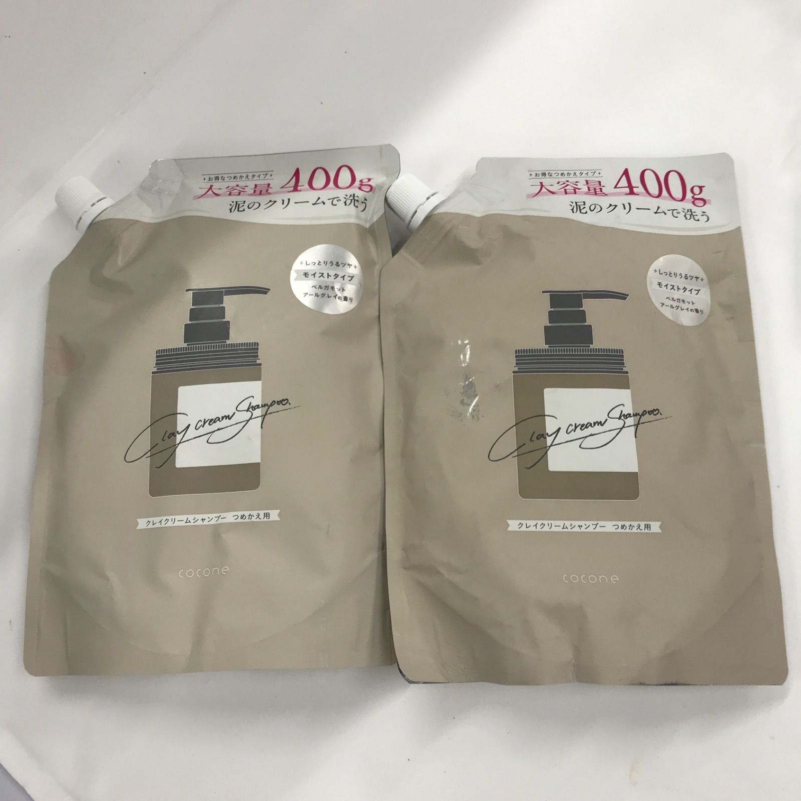 T3506 K cocone ココネ クレイクリームシャンプー つめかえ用 400g 計2