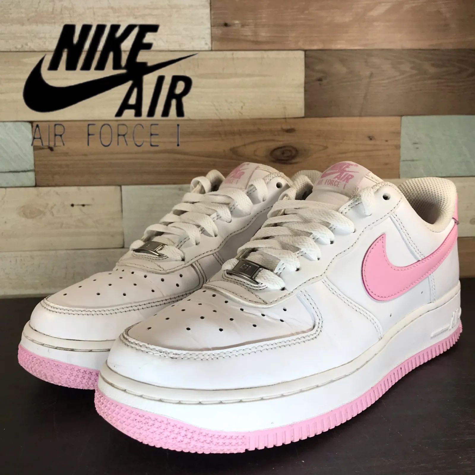 NIKE AIR FORCE 1 07 ナイキ エア フォース 1 07 ホワイト ピンク 25cm
