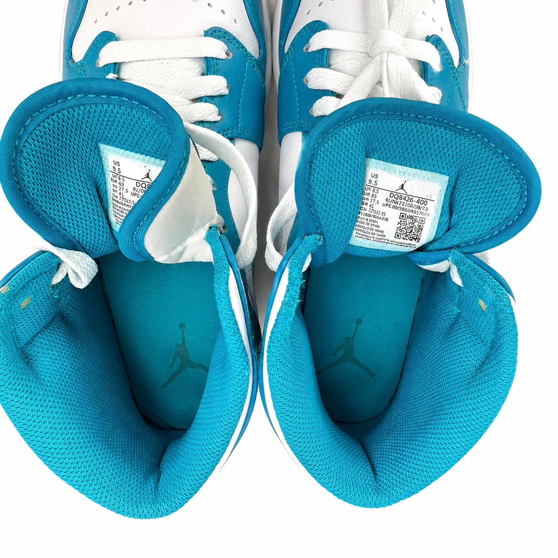 美品 NIKE AIR JORDAN 1 MID AQUATONE ナイキ エア ジョーダン 1 