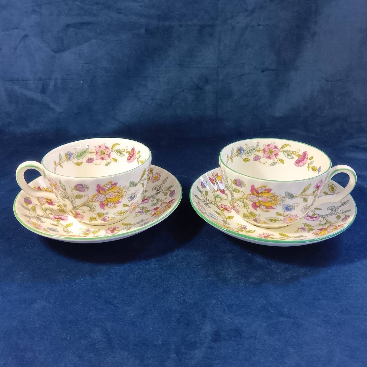ミントン MINTON 花柄デザイン 2客 カップ＆ソーサー 260516-204 